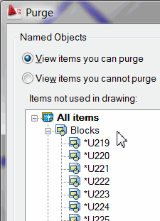 Purge blocks