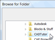 Browse for Folder