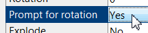 Prompt for rotation