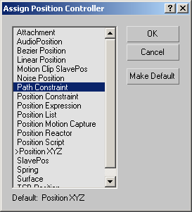 Replace Position Controller Dialogue Box