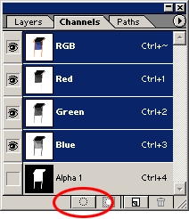Load channel as selection