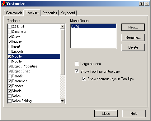 Kotak dialog toolbar