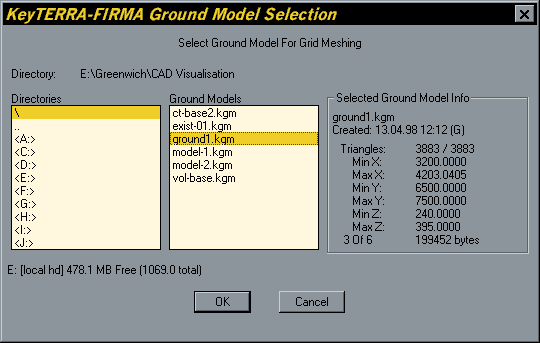 Select Ground Model