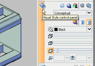 Visual Styles control panel