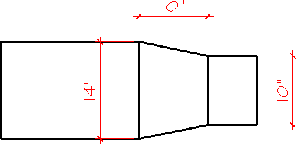 Duct dimensions