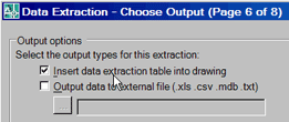 Data Extraction - Choose Output
