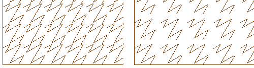 Block array - corner to corner