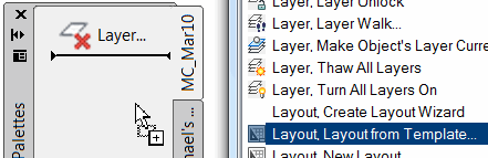Layout, Layout from Template