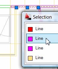 Selection dialog box