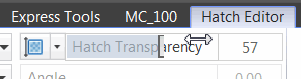 Transparency slider