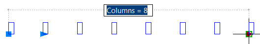 Current number of columns