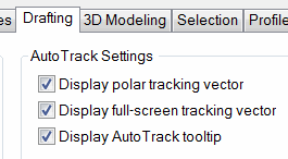 Auto Track Settings