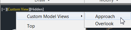 Select custom model view