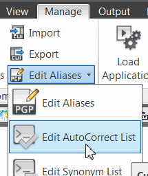 Edit AutoCorrect List