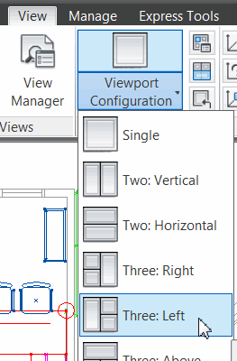 Selecting viewport configuration