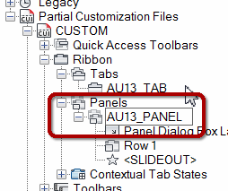 Adding a panel