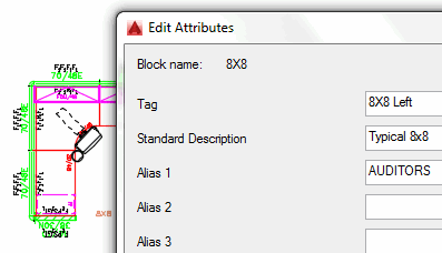 Edit attributes dialog