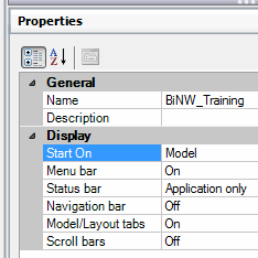 Properties dialog