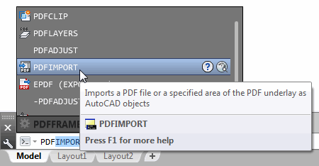 PDF Import from the command line