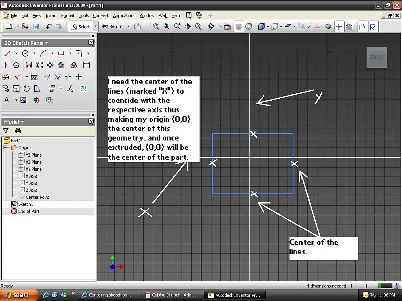 No unconsumed sketches on the part warning appears when sketch is visible  in model browser but not on screen in Inventor