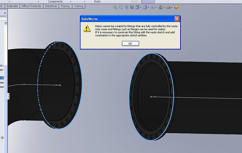 SOLIDWORKS Routing and Fitting Library Add-in Software