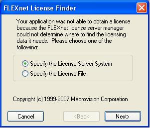 Help Flexnet License Finder Error Message Software Licensing