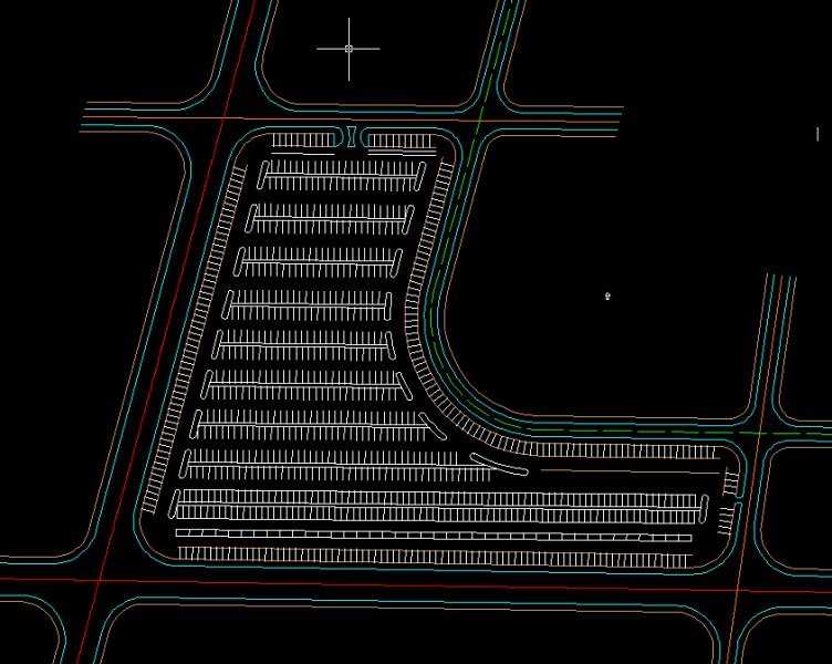 Parking Design: Stalls on a corner - AutoCAD General - AutoCAD ...