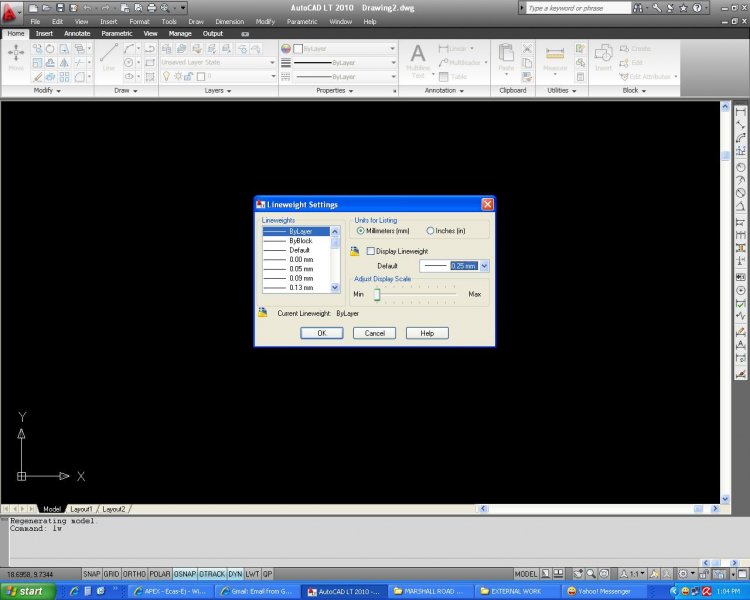 lineweight 0.25mm to 0.00mm AutoCAD General AutoCAD Forums