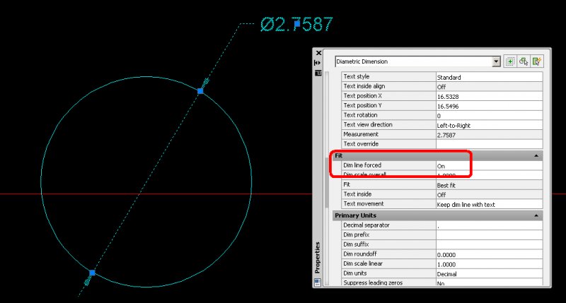 Dim Size Chart