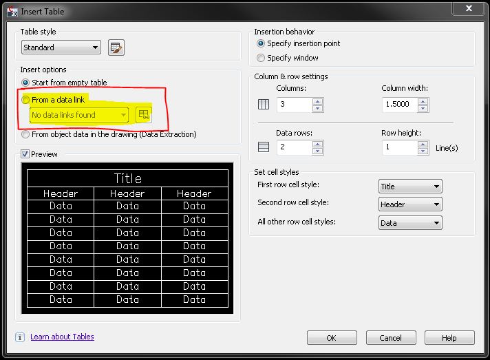Linking table data to objects AutoCAD General AutoCAD Forums