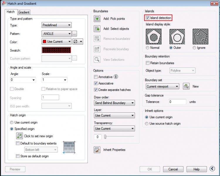 how to delete a hatch island?! - AutoCAD General - AutoCAD Forums