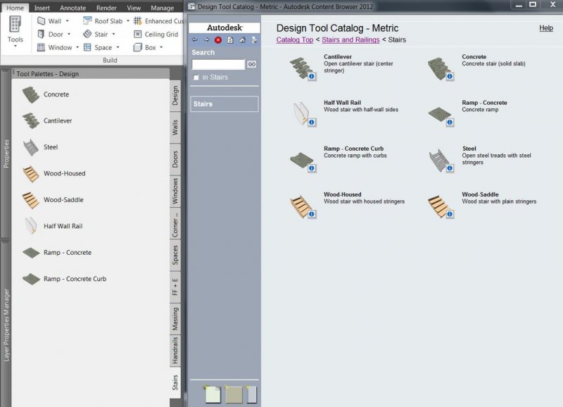 Stairs And Railings Tool Palettes Missing In English Version Architecture Adt Autocad Forums