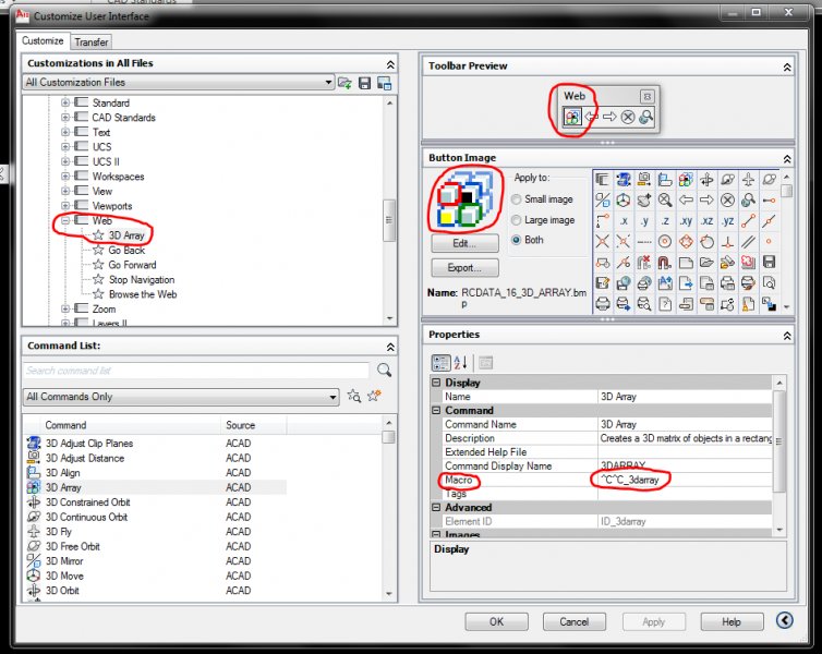 Edit an Existing Toolbar...AutoCAD 2012 - AutoCAD General - AutoCAD Forums