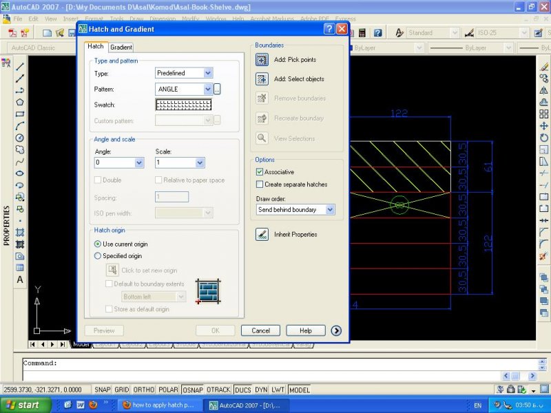How To Apply Hatch Patterns To Other Objects By Apply Properties Autocad General Autocad Forums