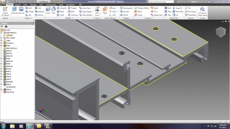 Inventor And The Yellow Lines Autodesk Inventor Autocad Forums Inventor And The Yellow Lines Autodesk Inventor Autocad Forums