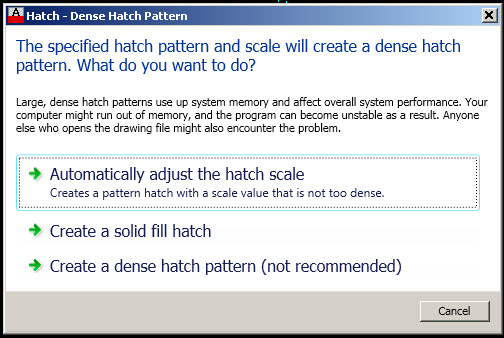 LISP to get past the Dense Hatch Pattern Dialog Box - AutoLISP, Visual  LISP & DCL - AutoCAD Forums