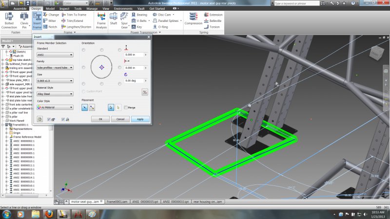 degree Adelaide To meditation Difficulties with frame generator - Autodesk Inventor - AutoCAD Forums