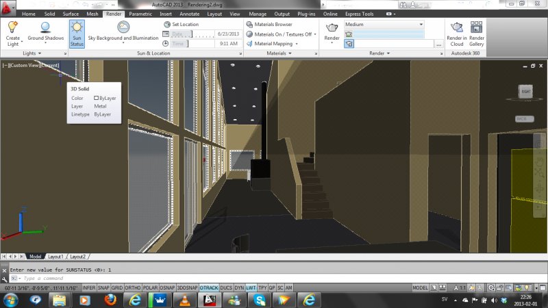 Problem with shadows - AutoCAD 3D Modelling & Rendering - AutoCAD Forums