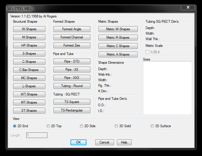 Steel Shapes - AutoCAD General - AutoCAD Forums