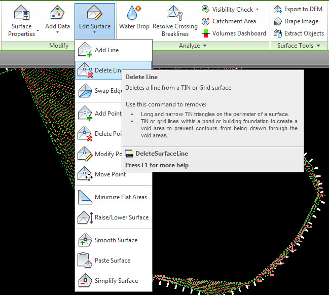 Creating accurate surface model for a closed loop road Civil 3D & LDD