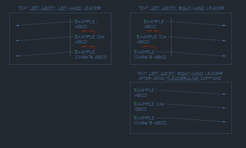 MLEADER align issues - AutoCAD 2D Drafting, Object Properties