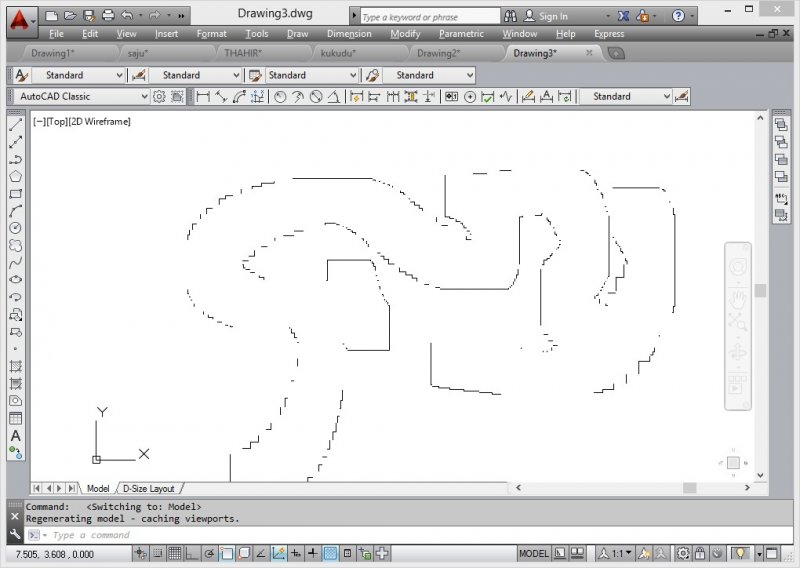So many lines appear on the AUTOCAD when it open and it disturbs