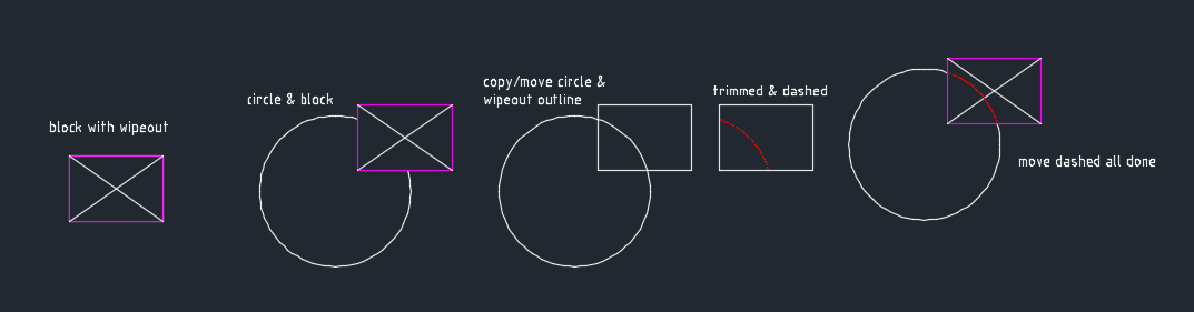 Dashed line for hidden block boundary - AutoLISP, Visual LISP ...