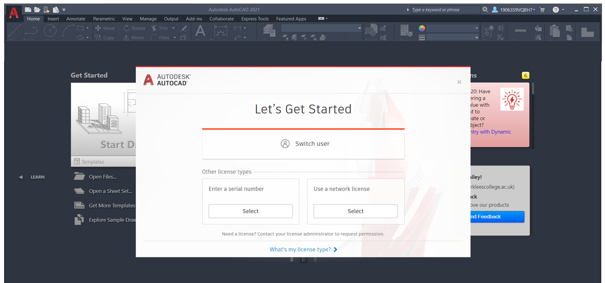 AutoCAD login prompt Software & Licensing AutoCAD Forums