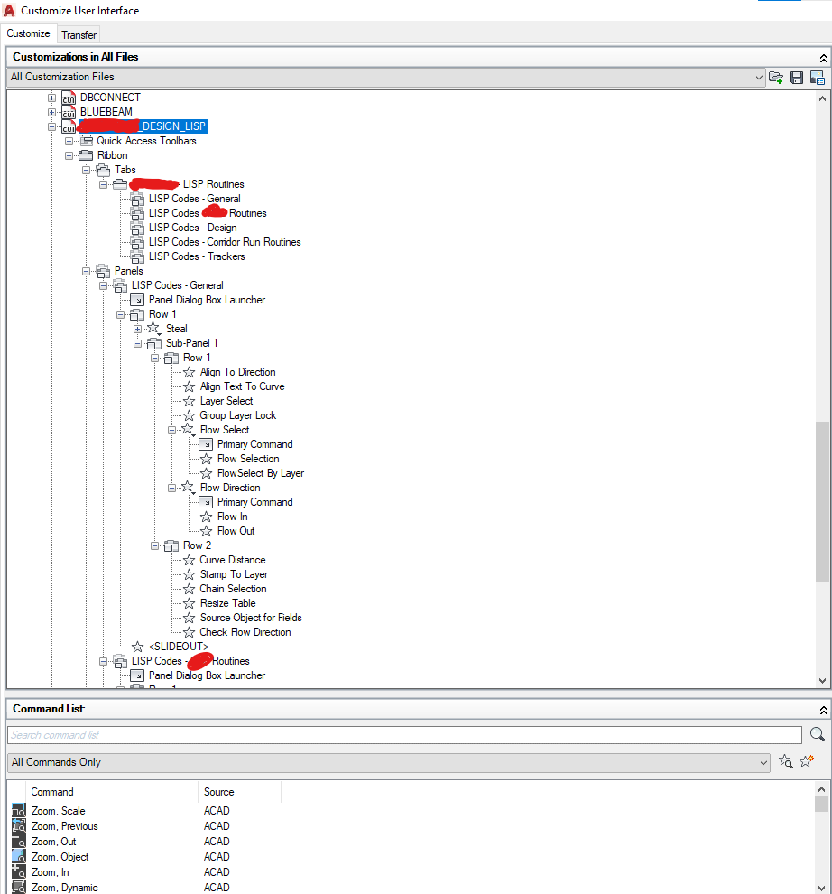 create dropdown menu in autocad to select commands - AutoLISP
