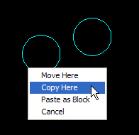 Right-click menu